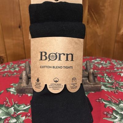 NWT Born Cotton Blend Opaque 2 Pack  Tights Woman S/M